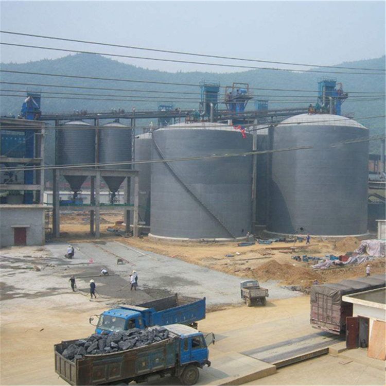 迪庆水泥钢板仓2座3000吨青岛项目进入施工